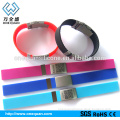 customized silicon bracelet with metal clasp